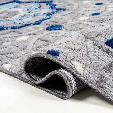 Mediterranean Medallion Indoor/outdoor Area Rug